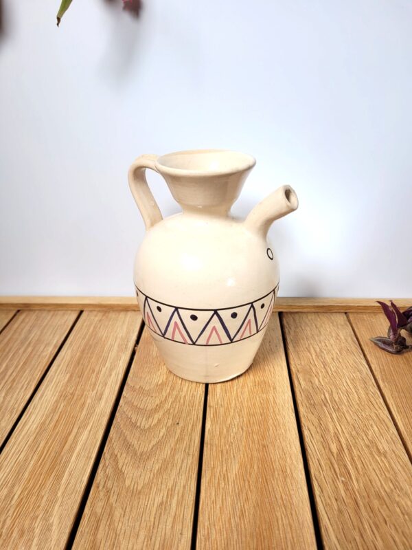 Pichet ceramique poterie decoree 06