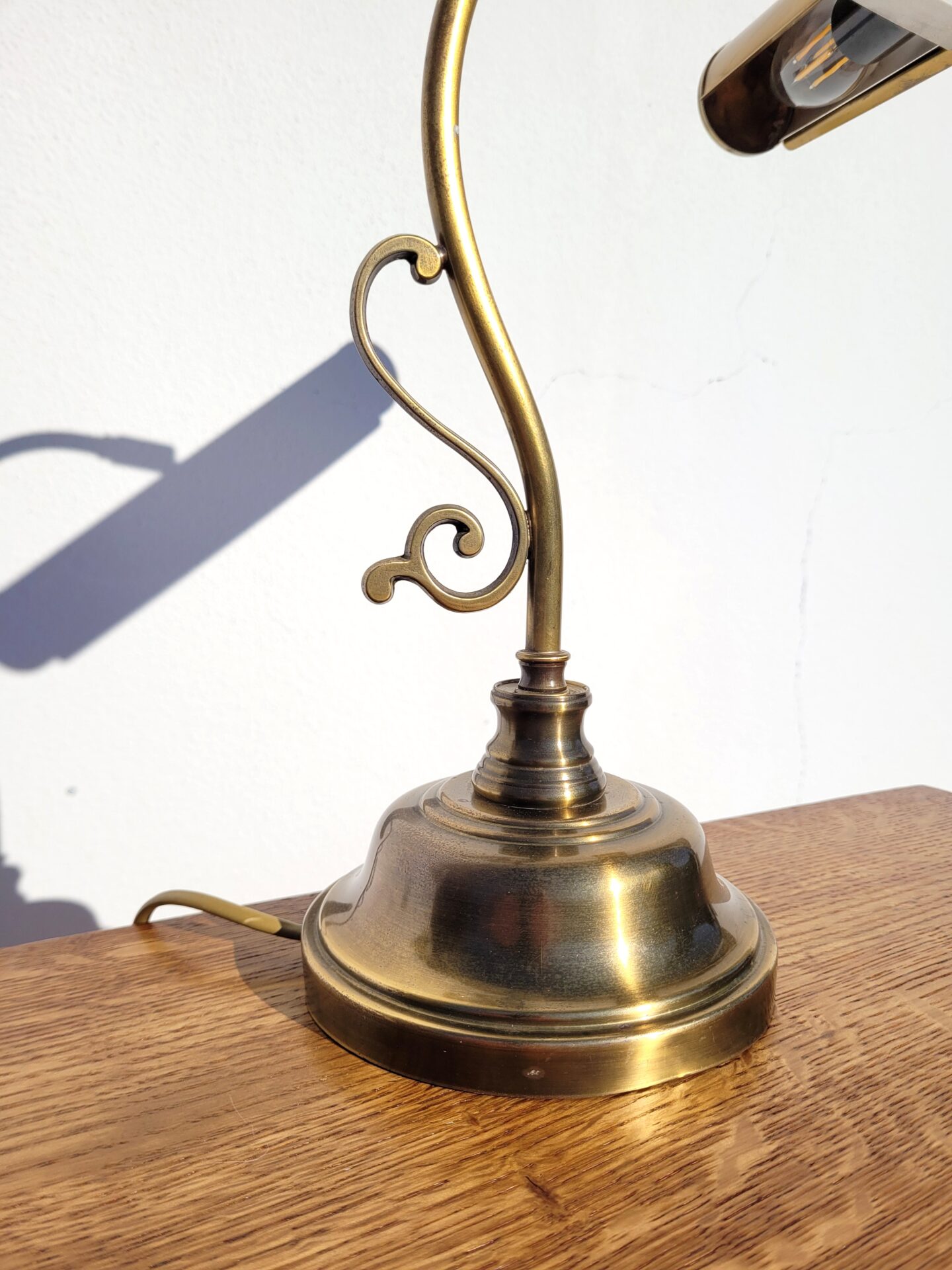 Lampe de bibliothèque bronze rustique chic