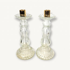 Paire bougeoirs Roger Gallet vintage 01