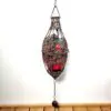 Photophore lanterne a suspendre Maroc rouge 06