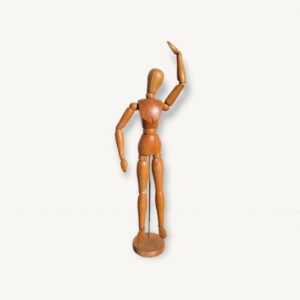Grand mannequin bois articule 50cm 01