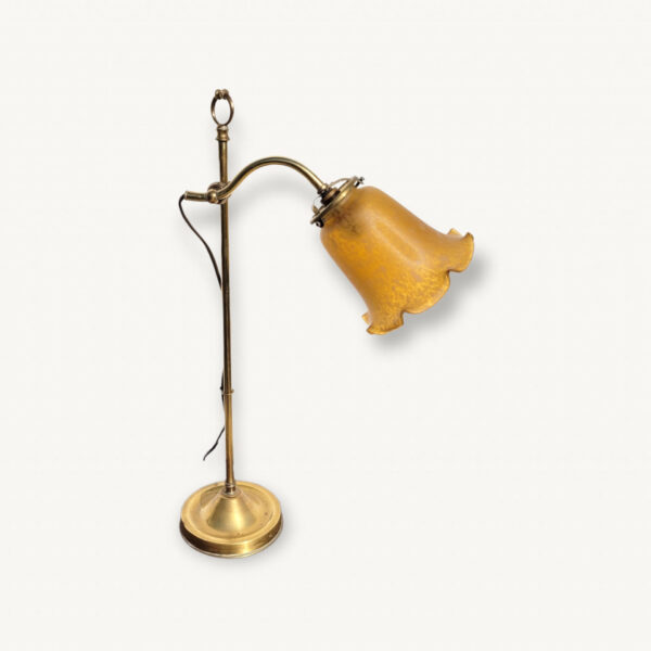 Lampe vintage a col de cygne et tulipe 01