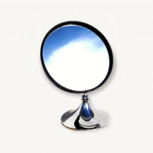 Miroir vintage pied tulipe 1970 01
