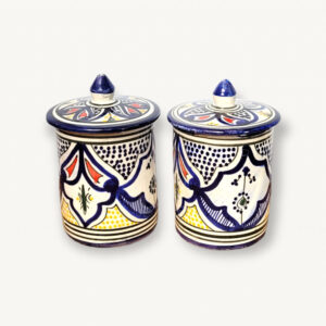 Paire de bocaux en ceramique de Safi 01