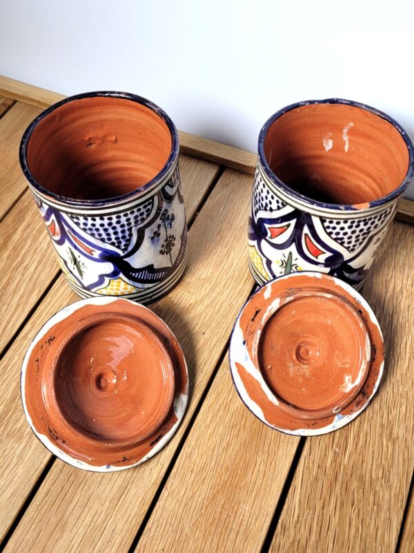 Paire de bocaux en ceramique de Safi 02