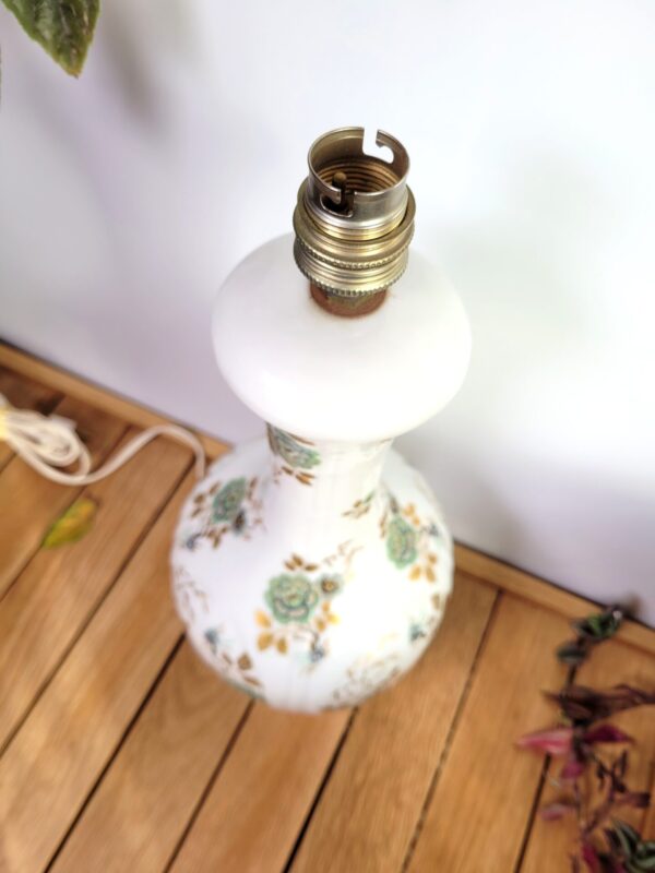 Pied de lampe vintage porcelaine 04