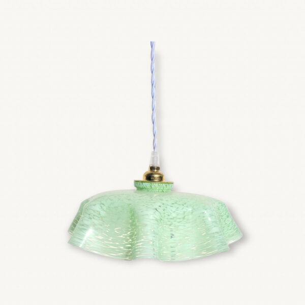 Suspension Clichy vintage en porcelaine 01