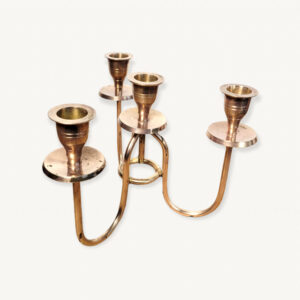 Bougeoir laiton a 4 feux 01