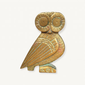 Chouette en bronze Athena 01