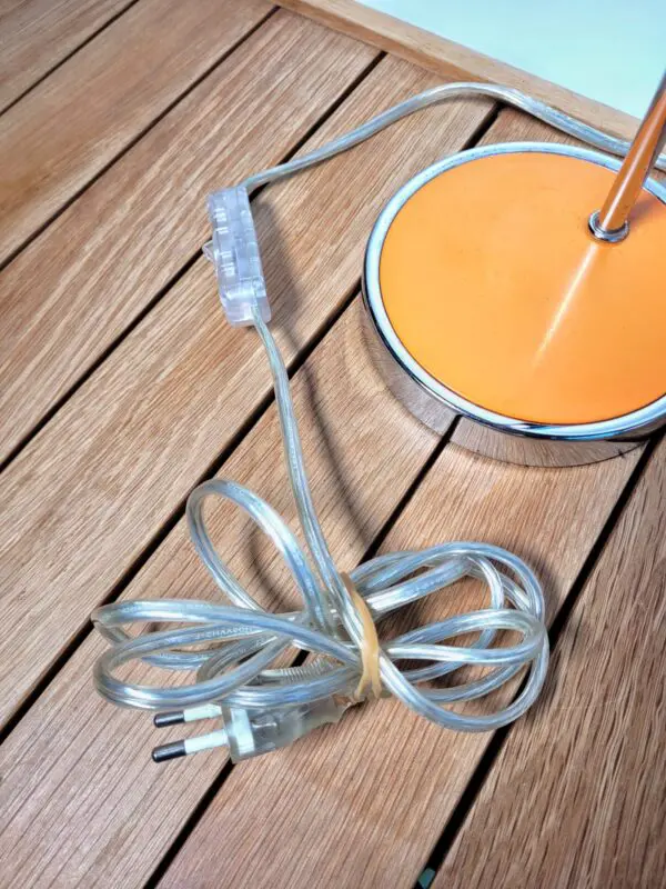 Lampe eyeball orange Space age 02