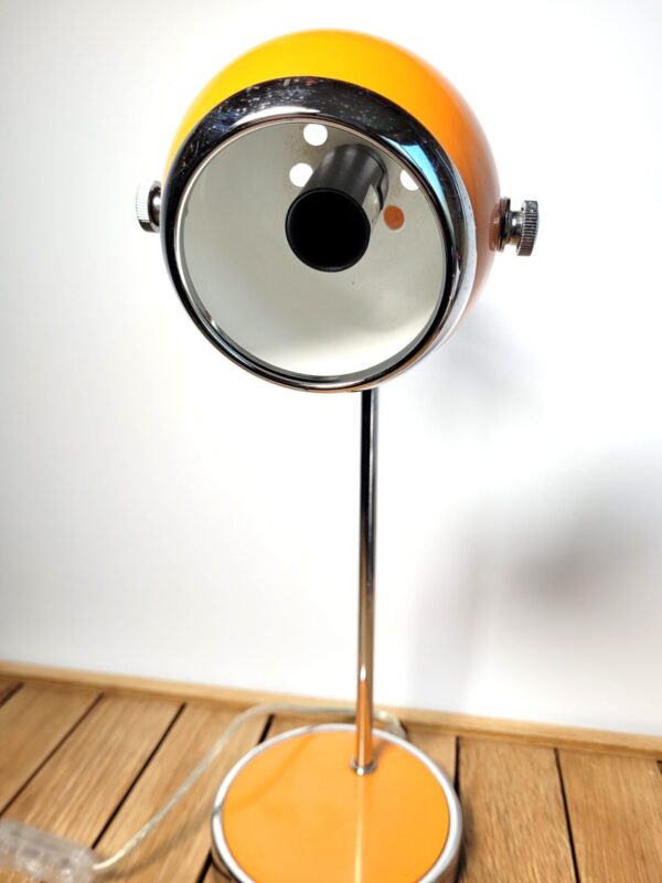 Lampe eyeball orange Space age 03