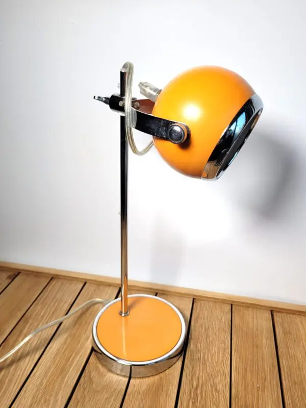 Lampe eyeball orange Space age 04
