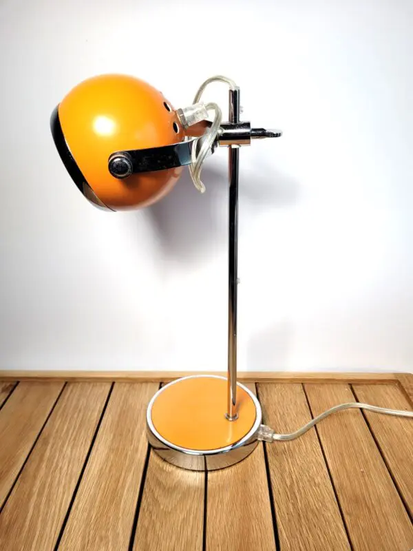 Lampe eyeball orange Space age 07