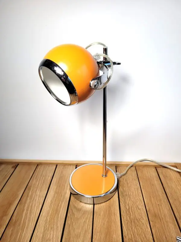 Lampe eyeball orange Space age 08