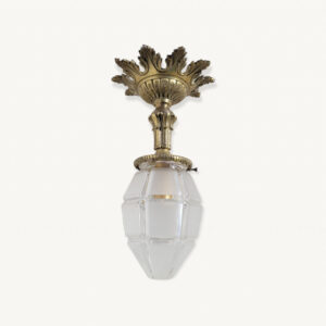 Lampe plafonnier en bronze dore 01