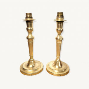 Paire bougeoirs montes en lampes 01