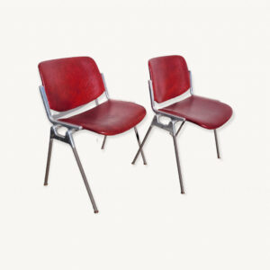 Paire chaises DSC 106 Castelli 1970 01