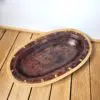 Plat ou corbeille vannerie et ceramique 30cm 04