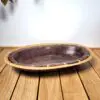 Plat ou corbeille vannerie et ceramique 30cm 05