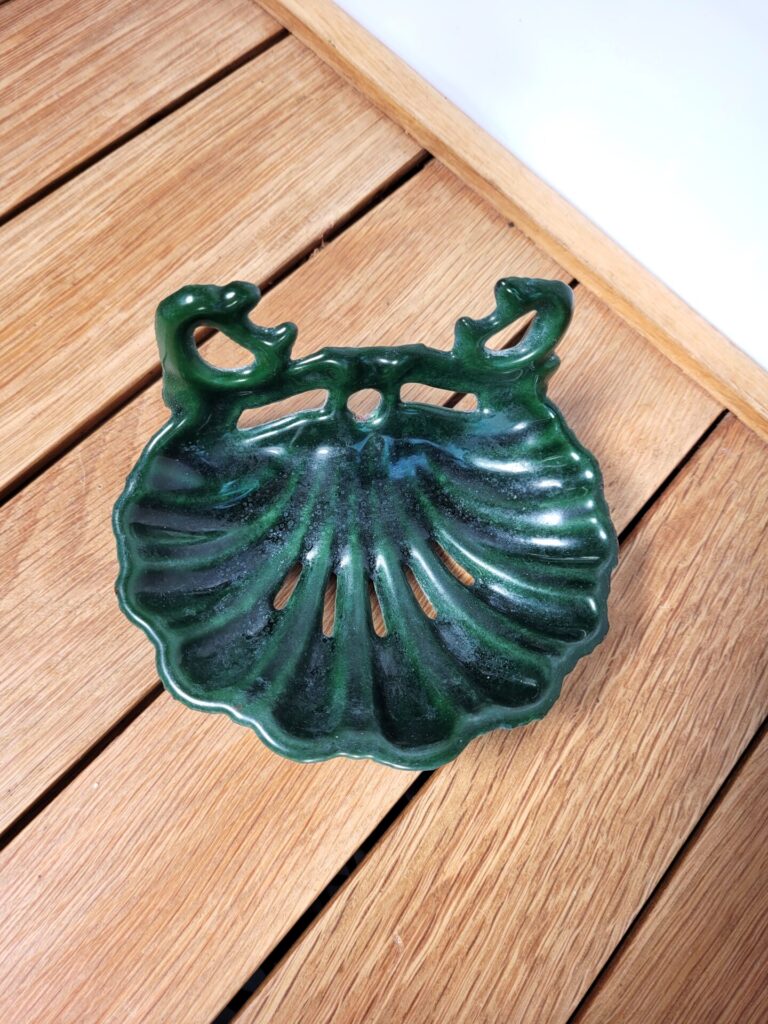 Porte-savon Ancien En Fonte émaillée Blanc - Objet De Toilette Vintage
