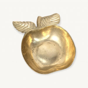 Vide poches pomme en laiton vintage 01