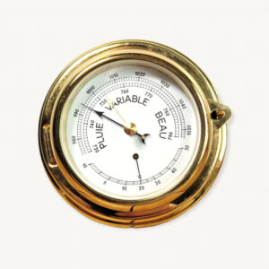 Barometre thermometre de marine laiton 01