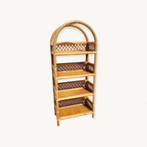 Grande etagere vintage rotin clair 01