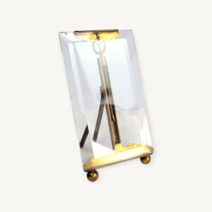 Petit cadre photo ancien laiton 1900 01