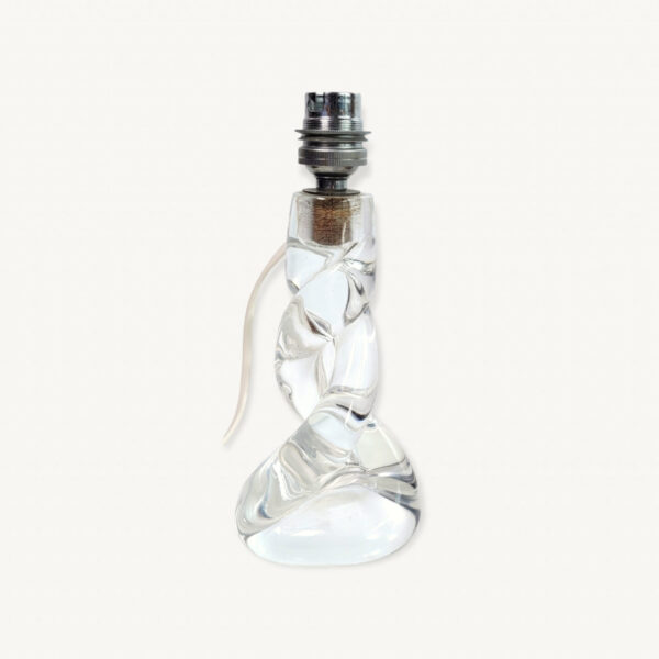 Pied de lampe cristal twiste 1960 01