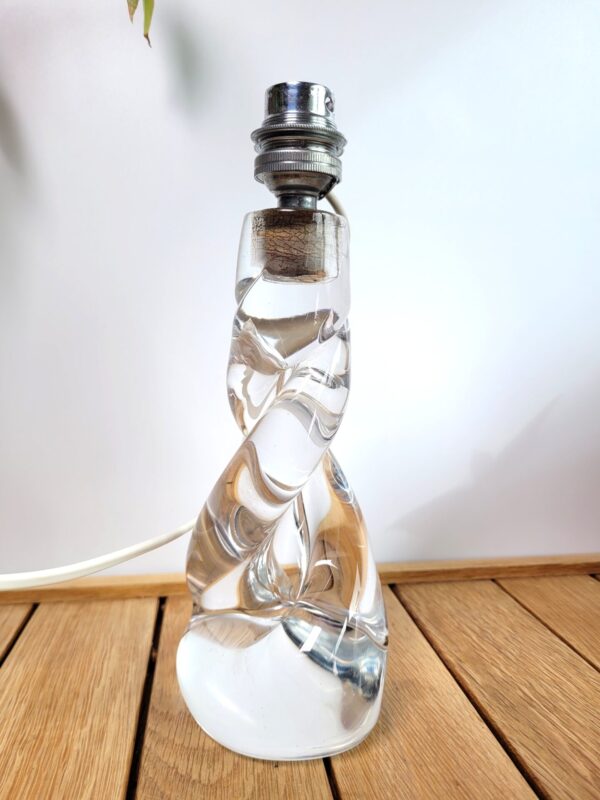 Pied de lampe cristal twiste 1960 03
