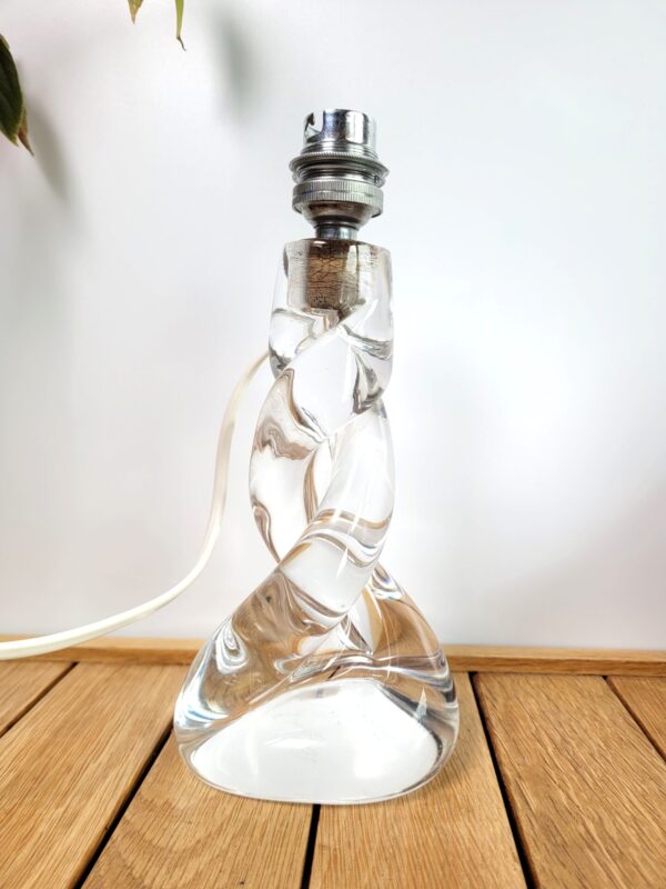 Pied de lampe cristal twiste 1960 04