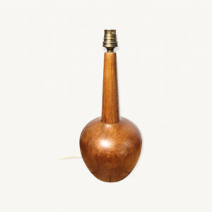 Pied lampe vintage bois tourne brut 01