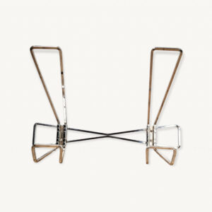 Porte manteaux mural vintage chrome 1960 01