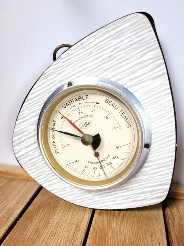 Thermometre barometre en formica 1960 05