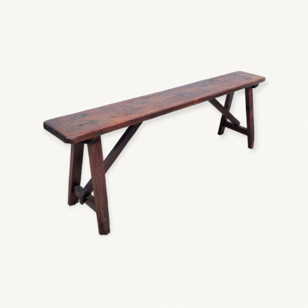 Banc ancien en bois de campagne ferme 01