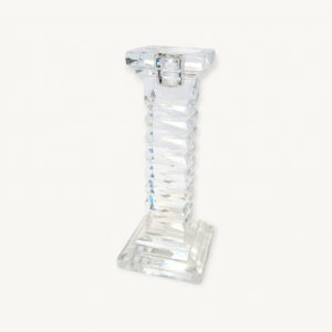 Bougeoir colonne cristal de boheme 01