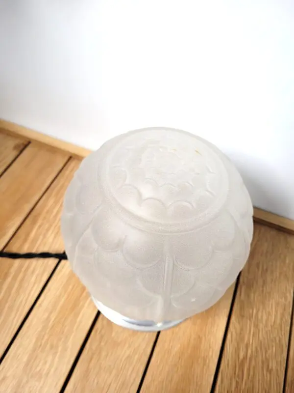 Lampe a poser globe Art Deco vintage 05