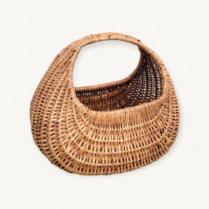 Panier gondole en osier vintage 01