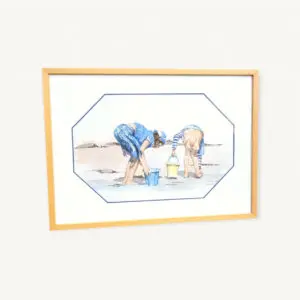 Tableau aquarelle C Silve Trebeurden Bretagne 01