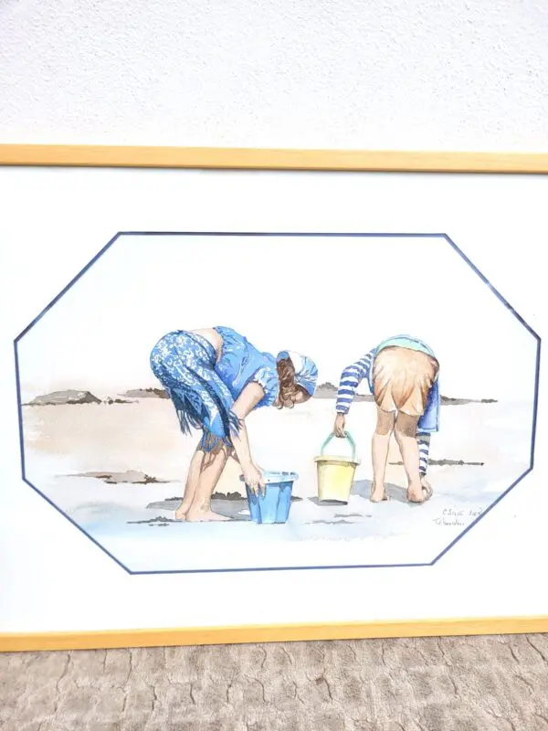 Tableau aquarelle C Silve Trebeurden Bretagne 06