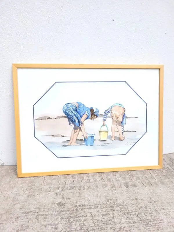 Tableau aquarelle C Silve Trebeurden Bretagne 07