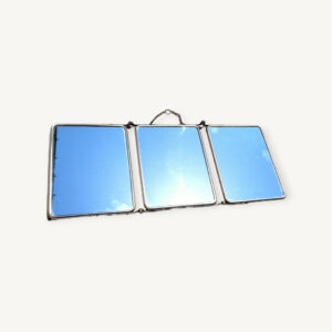 Miroir barbier triptyque vintage 01