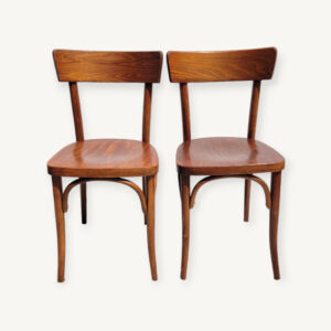 Paire chaises bistrot att Baumann 1957 01