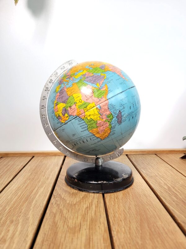 Petit globe mappemonde Taride 1960 05