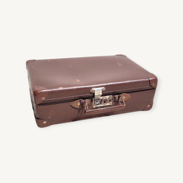 Petite valise ancienne marron 01