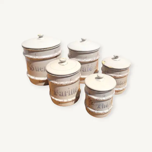 Set pots à épices tôle émaillée 01