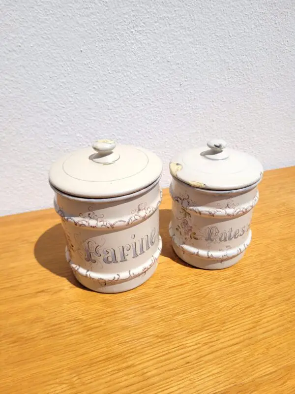 Set pots à épices tôle émaillée 06