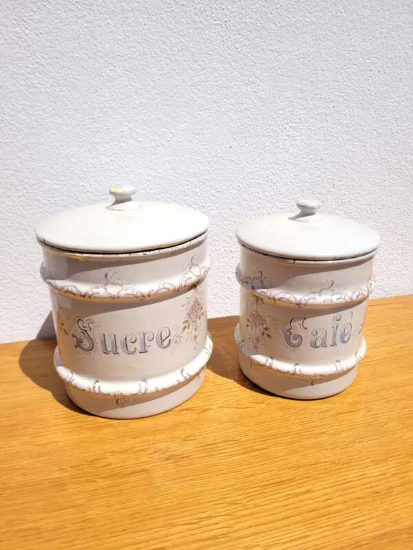 Set pots à épices tôle émaillée 09