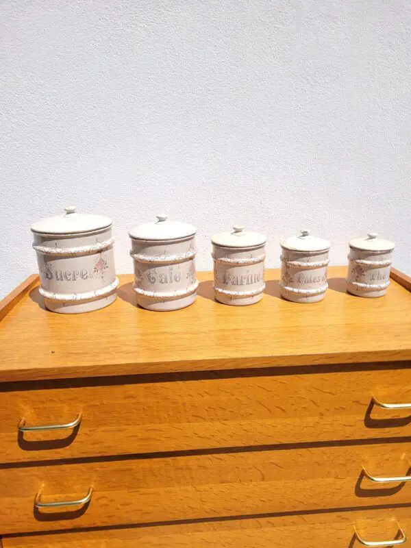 Set pots à épices tôle émaillée 11