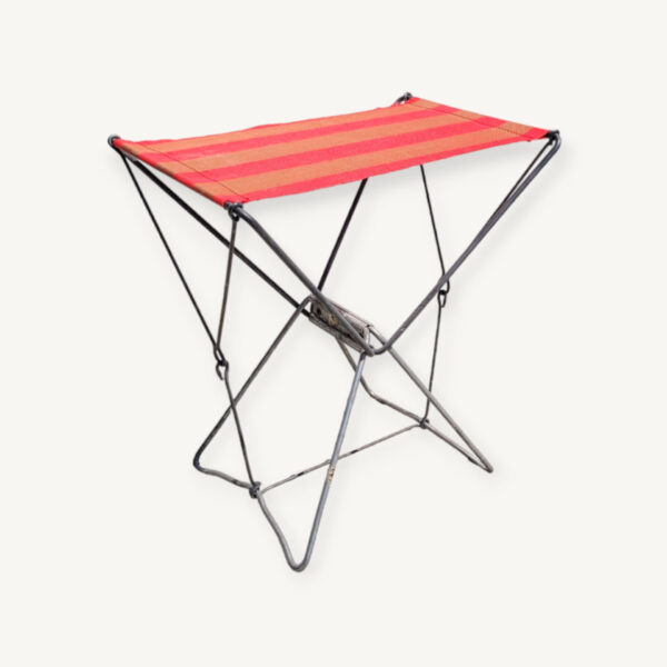 Tabouret pliant vintage plage pêche 01